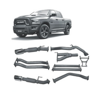 REDBACK TWIN 3" 409 STAINLESS STEEL CAT BACK EXHAUST SYSTEM FITS RAM 1500 DS 5.7L 2017-ON - PIPE ONLY