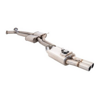 HOLDEN COMMODORE VT VX VY VZ V8 SEDAN TWIN 3" CATBACK XFORCE 409 STAINLESS STEEL EXHAUST SYSTEM WITH VAREX