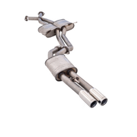 XFORCE TWIN 2.25" CATBACK 409 STAINLESS STEEL EXHAUST SYSTEM WITH MUFFLER REAR FITS HOLDEN COMMODORE VZ V6 SEDAN