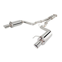 FORD MUSTANG FM GT 5.0L V8 XFORCE TWIN 3" STAINLESS STEEL CAT BACK EXHAUST SYSTEM (ES-FM15-CBS)