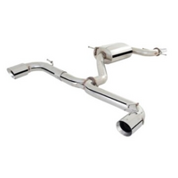 XFORCE 304 STAINLESS STEEL VAREX CAT BACK EXHAUST SYSTEM FITS VOLKSWAGEN GOLF GTi MK6 10/2009-8/2013
