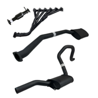 REDBACK EXTRACTORS, HI FLOW CAT, 2.5" CATBACK WITH REAR MUFFLER FITS FORD FALCON EA EB ED EF EL AU 4.0L 6CYL SEDAN