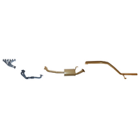 KING BROWN EXTRACTORS & 2.5" EXHAUST KIT FITS TOYOTA LANDCRUISER HZJ80R 4.2L 1HZ 6CYL DIESEL 1/1990-12/1997 (KB12010-HXMX)