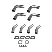 2" 51MM MILD STEEL MANDREL BEND KIT (4 x 90 4 x 45)