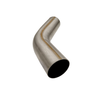 2.5" 63MM X 45° MANDREL BEND 409 STAINLESS STEEL EXHAUST PIPE (MB25045-409R)