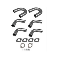 2.5" 63MM MILD STEEL MANDREL BEND KIT (2 x MB250180 4 x MB25090)