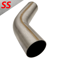 3" 76MM X 60° MANDREL BEND 409 STAINLESS STEEL EXHAUST PIPE (MB30060-409R)
