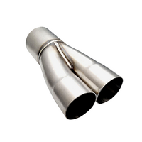 PERFORM-EX DUAL 2" ID IN TO 2.5" OD OUTLET 304 STAINLESS MERGE COLLECTOR (MC2-200250-304B)