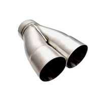 PERFORM-EX DUAL 3" ID IN TO 3.5" OD OUTLET 304 STAINLESS MERGE COLLECTOR (MC2-300350-304B)