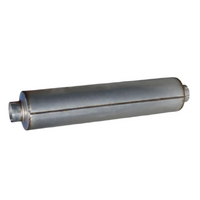 CONE BAFFLED TRUCK MUFFLER 10" ROUND X 44" LONG X 6" IN/OUT (MCB1044-600E)