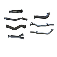 MANTA 3" TWIN TURBO BACK EXHAUST SYSTEM FITS TOYOTA LANDCRUISER VDJ79R 4.5L V8 DUAL CAB 2012-2016 - CAT/HOTDOG (MKTY0096)