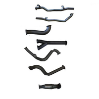 MANTA TWIN 3" TURBO BACK EXHAUST SYSTEM FITS TOYOTA LANDCRUISER VDJ79R 4.5L V8 SINGLE CAB 2007-2016 - NO CAT/PIPE ONLY (MKTY0119)