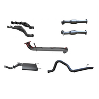 MANTA EXTRACTORS, CATS & 3" CAT BACK EXHAUST SYSTEM WITH CENTRE MUFFLER & REAR TAILPIPE FITS TOYOTA LANDCRUISER UZJ100R 1998-2007 (MKTY0304)