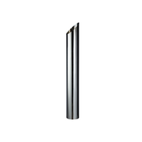 CHROME EXHAUST STACK MITRE CUT 6" OD X 36" (915MM) LONG WITH PLAIN INLET (MPS6036)
