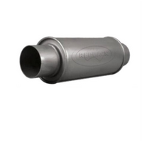 5" ROUND X 12" LONG 2 .25" C/C GLASS PACKED REDBACK UNIVERSAL MUFFLER (N618GPC)
