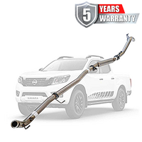 PERFORM-EX 3" STAINLESS STEEL TURBO BACK EXHAUST SYSTEM FITS NISSAN NAVARA D23 NP300 2.3L TD 4CYL 2015-ON - NO CAT/HOTDOG (NI221-HOSS)