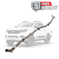 PERFORM-EX 3" STAINLESS STEEL TURBO BACK EXHAUST FITS NISSAN NAVARA D23 NP300 2.3L TD 4CYL 2015-ON - NO CAT/PIPE ONLY (NI221-POSS)
