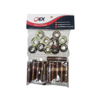 EXHAUST MANIFOLD STUD & NUT KIT FITS TOYOTA LANDCRUISER HZJ78R 8/99-12/06