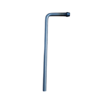 UNIVERSAL EXHAUST HANGER ROD 10MM X 300MM SINGLE HEAD 90° BEND STAINLESS STEEL