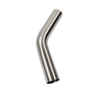 1.5" 38MM X 45 DEGREE MANDREL BEND 304 STAINLESS STEEL EXHAUST PIPE (SSB15045-304)