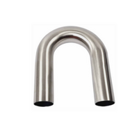 1.58" 41MM X 180 DEGREE MANDREL BEND 304 STAINLESS STEEL EXHAUST PIPE (SSB158180-304)