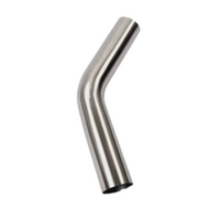 1.78" 48MM X 45 DEGREE MANDREL BEND 304 STAINLESS STEEL EXHAUST PIPE (SSB17845-304)