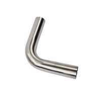 1.78" 48MM X 90 DEGREE MANDREL BEND 304 STAINLESS STEEL EXHAUST PIPE (SSB17890-304)