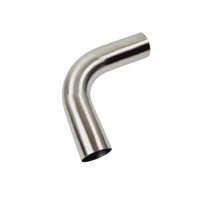 2.25" 57MM X 90 DEGREE MANDREL BEND 304 STAINLESS STEEL EXHAUST PIPE (SSB22590-304)
