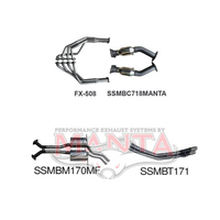 MANTA ENGINE BACK STAINLESS STEEL EXHAUST SYSTEM FITS HOLDEN COMMODORE VT VX VY VZ 5.7L 6.0L V8 SEDAN (SSMKHN0126)