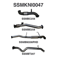 MANTA 3" STAINLESS STEEL TURBO BACK EXHAUST WITH CAT/HOTDOG FITS NISSAN PATROL Y61 GU 3.0L TD WAGON 2007-2016 (SSMKNI0047)