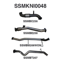 MANTA 3" STAINLESS STEEL TURBO BACK EXHAUST WITH CAT/PIPE ONLY FITS NISSAN PATROL Y61 GU 3.0L TD WAGON 2007-2016 (SSMKNI0048)