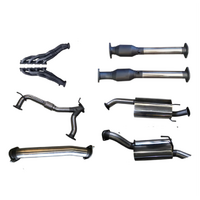 MANTA 3" STAINLESS STEEL COMPLETE ENGINE BACK EXHAUST SYSTEM FITS NISSAN PATROL Y62 5.6L V8 2012-ON - LARGE MUFFLER (SSMKNI0099)