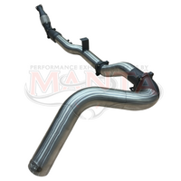 MANTA 4" TURBO BACK SIDE-EXIT EXHAUST SYSTEM (DPF DELETE) FITS TOYOTA LANDCRUISER VDJ79R 4.5L V8 SINGLE CAB 2016-2025 - CAT (SSMKTY0388)