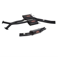 REDBACK TWIN 2.5" CATBACK MUFFLER/MUFFLER EXHAUST SYSTEM FITS HOLDEN COMMODORE VT VX VY VZ SEDAN V8