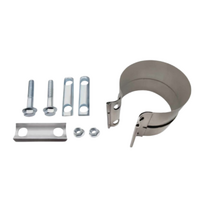 3" 76MM STAINLESS STEEL LAP BAND STYLE CLAMP (FLEX TO TUBE)