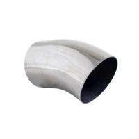 DUMP PIPE STAINLESS STEEL EXHAUST TIP - 2.5" INLET - 2.5" OUTLET (4" LONG)
