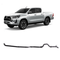 REDBACK 3" 409 STAINLESS STEEL DPF BACK EXHAUST SYSTEM FITS TOYOTA HILUX GUN126R N80 1/2015-ON - PIPE ONLY