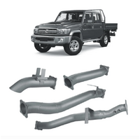 REDBACK 4" 409 STAINLESS STEEL DPF BACK EXHAUST SYSTEM FITS TOYOTA LANDCRUISER VDJ79R 4.5L V8 2016-2025 - PIPE ONLY