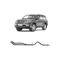 REDBACK 3"  TWIN 409 STAINLESS STEEL TURBO BACK EXHAUST SYSTEM FITS TOYOTA LANDCRUISER VDJ200R 4.5L V8 2007-2015 - NO CATS/PIPE ONLY