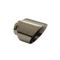 ANGLE CUT INNER CONE STAINLESS STEEL EXHAUST TIP - 3" INLET - 5" OUTLET (175MM LONG)