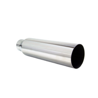 STRAIGHT CUT STAINLESS STEEL EXHAUST TIP - 2" INLET - 3" OUTLET (12" LONG)