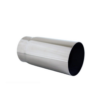 STRAIGHT CUT STAINLESS STEEL EXHAUST TIP - 2.25" INLET - 2.5" OUTLET (5" LONG)