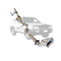 PERFORM-EX 3" STAINLESS STEEL TURBO BACK EXHAUST SYSTEM FITS TOYOTA LANDCRUISER HDJ100R 4.2L TD 2000-2007 - CAT/MUFFLER (TY206-MCSS)