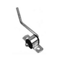 UNIVERSAL EXHAUST SWIVEL BRACKET 2 HOLES 10MM ROD (ZINC PLATED)