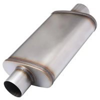 PERFORM-EX 9" X 4" OVAL 14" LONG 2" C/C 409 SS MEGA FLOW UNIVERSAL MUFFLER (X526-409)