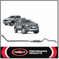 REDBACK 3" 409 STAINLESS STEEL TURBO BACK EXHAUST SYSTEM FITS MAZDA BT-50 UP UR 3.2L 5CYL 2011-2016 - CAT/MUFFLER