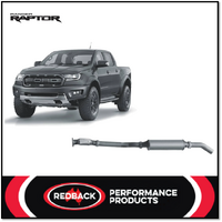 REDBACK 3" 409 STAINLESS STEEL DPF BACK EXHAUST SYSTEM FITS FORD RANGER RAPTOR PX III 2.0L BI-TURBO 10/2018-5/2022 - MUFFLER