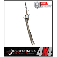 PERFORM-EX 3" STAINLESS STEEL TURBO BACK EXHAUST SYSTEM FITS HOLDEN COLORADO RG 2.8L 4CYL 2012-9/2016 - NO CAT/MUFFLER (GM237-MOSS)