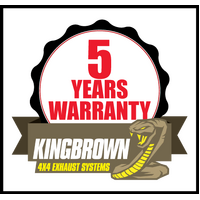 KING BROWN 3" DPF BACK EXHAUST SYSTEM FITS TOYOTA HILUX GUN126R 2.8L 4CYL 2015-ON (KBD12120-XXXX)