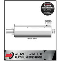 DIRECT FIT EMISSIONS MUFFLER (EURO 5) FITS KENWORTH K200 (ME-A052V133)